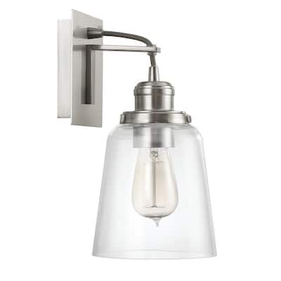 Urban 1-light Wall Sconce w/ Clear Glass