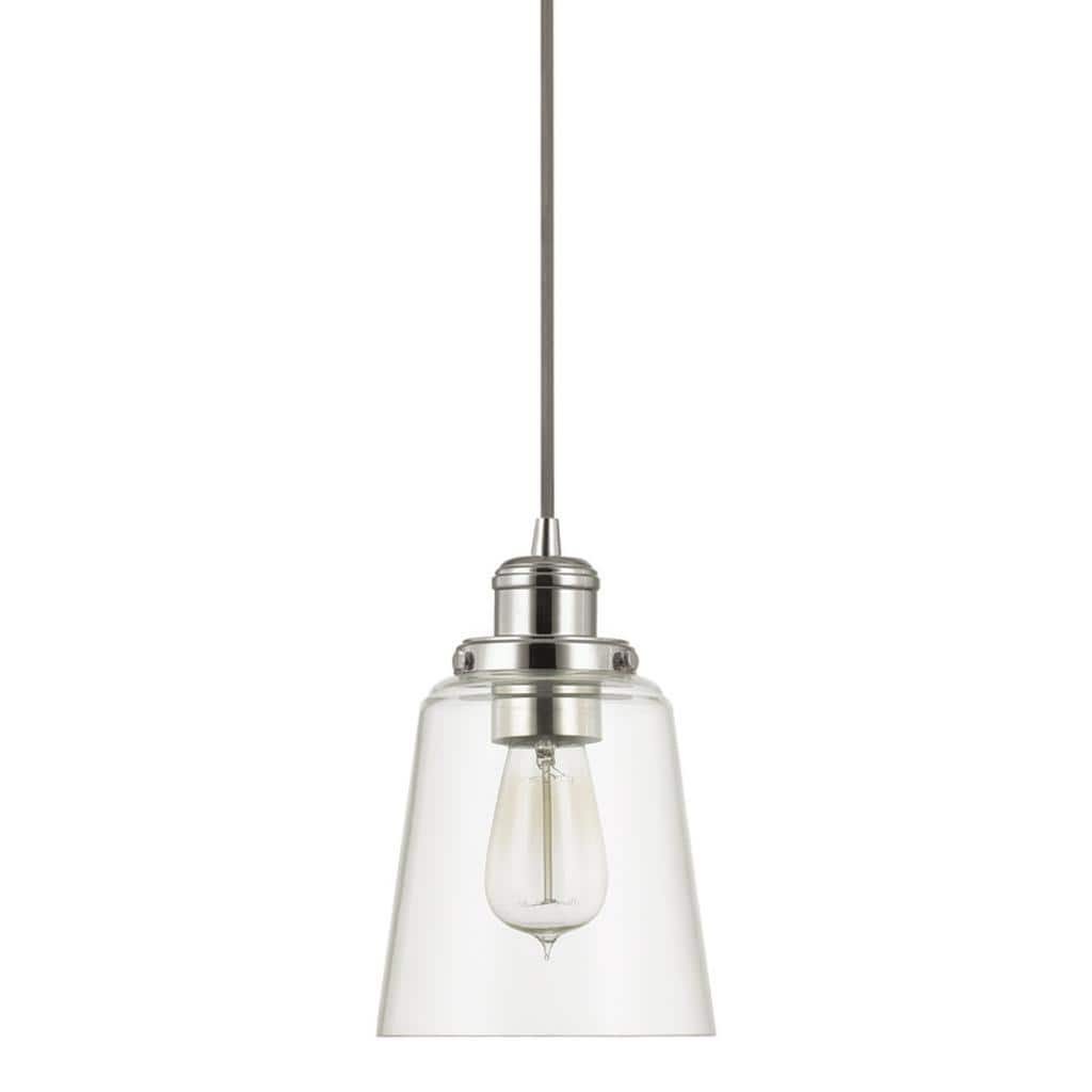 Urban 1-light Polished Nickel Mini-Pendant - Polished Nickel - Polished Nickel
