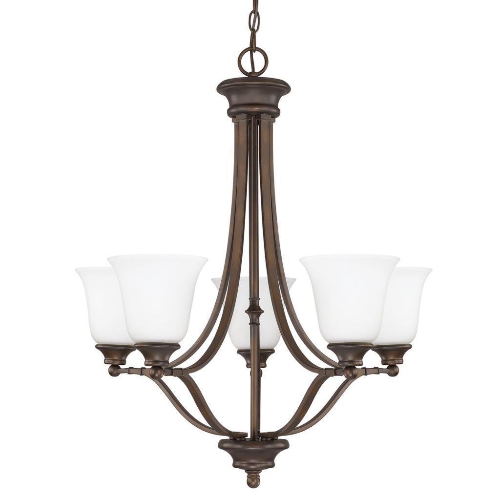 Belmont 5-light Burnished Bronze Chandelier - Chandeliers For Bedrooms by Overstock.com