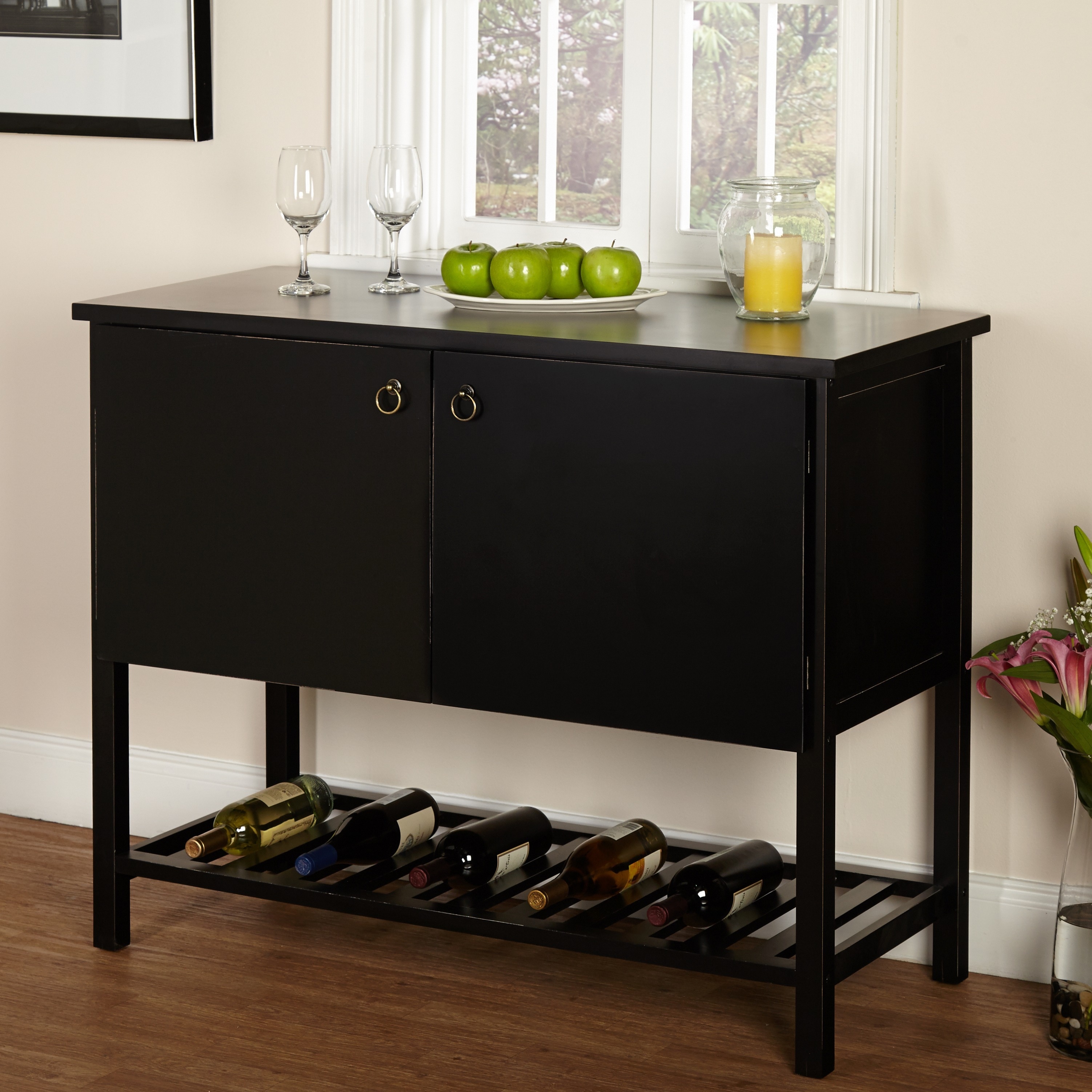 Simple Living Black Harvey Buffet