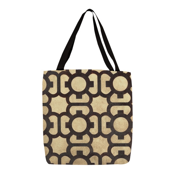 Shop Octagon Points' Cream Geometric Tote - Free Shipping On Orders ...