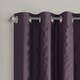 preview thumbnail 3 of 1, Madison Park Richmond Vertical Stripe Solid Window Panel