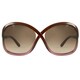 Shop Tom Ford Women's 'Sandra TF297 50F' Oval Sunglasses - Overstock ...