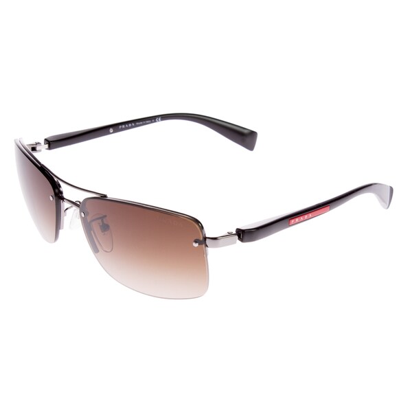 Prada Unisex PS50NSA 5AV6S1 Frameless Aviator Sport Sunglasses ...