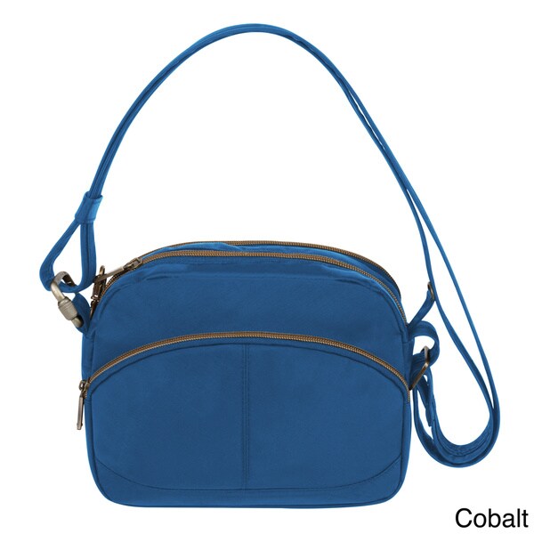 Travelon Anti-theft Signature E/W Shoulder Bag - 16562315 - Overstock ...