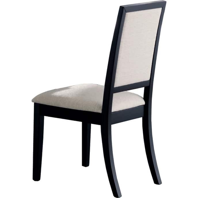 Coaster Furniture Louise Black and Cream Upholstered Side Chairs (Set of 2)