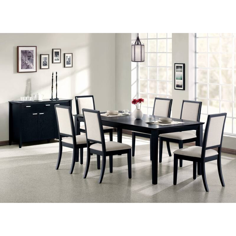 Coaster Furniture Louise Black and Cream Upholstered Side Chairs (Set of 2)