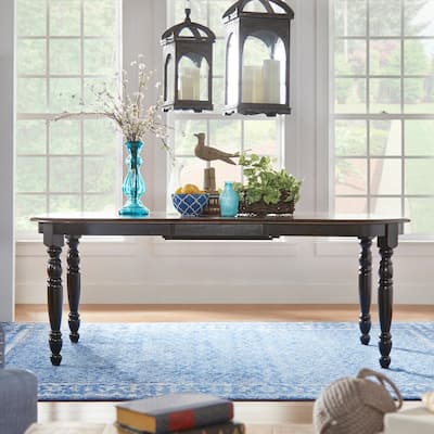 Mackenzie Country Antique Two-tone Dining Table by iNSPIRE Q Classic