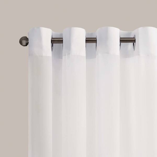 Shop Madison Park Clarion White Sheer Flame Retardant Grommet