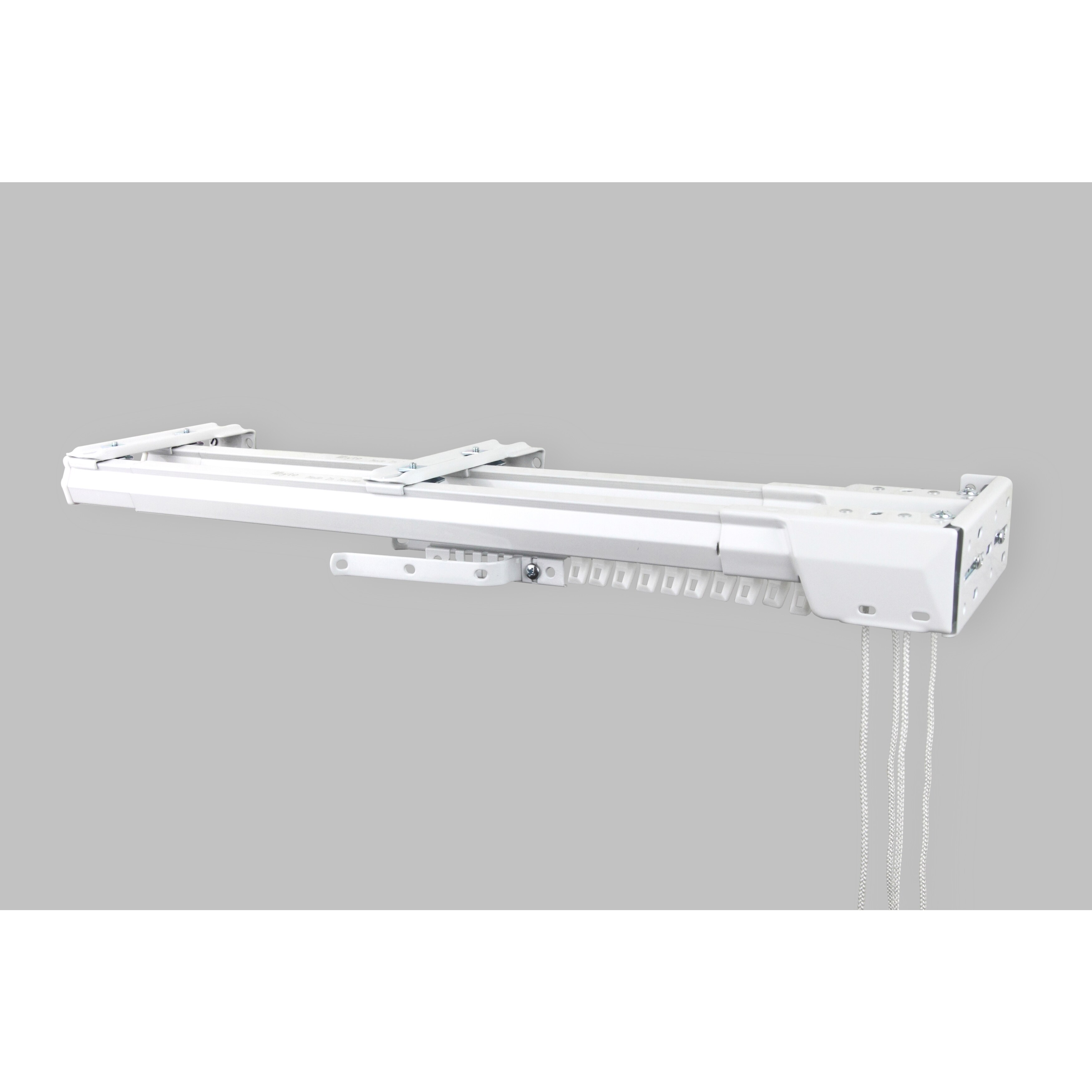 Shop Instyledesign White Heavy Duty Double Traverse Rod One Way