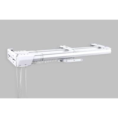 InStyleDesign White Heavy Duty Double Traverse Rod (One-way Cord Left)