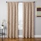 preview thumbnail 1 of 2, Softline Solomon Faux Linen Embroidered Curtain Panel