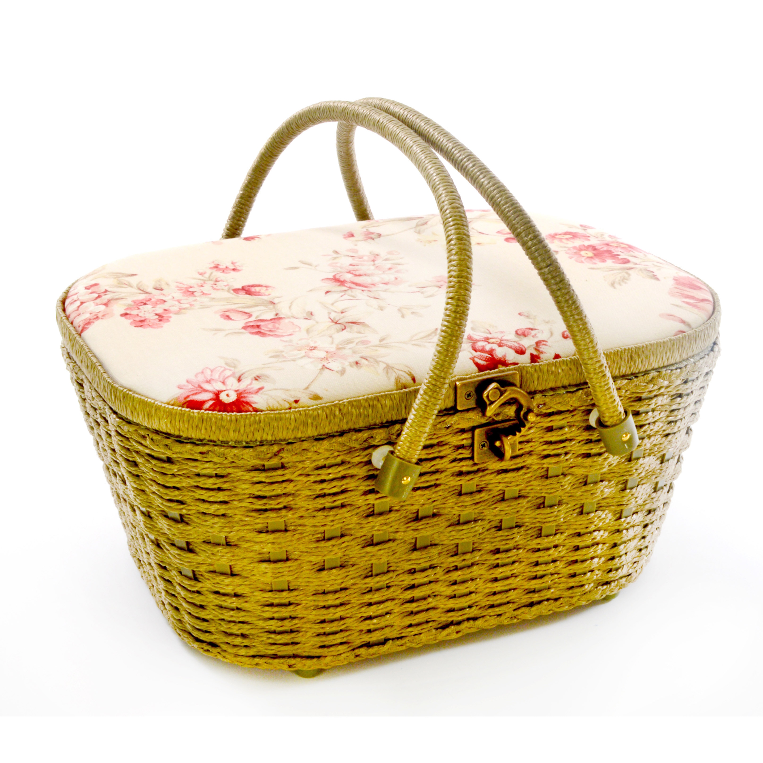 Shop Dritz St. Jane Picnic Shape Sewing Basket Free Shipping On