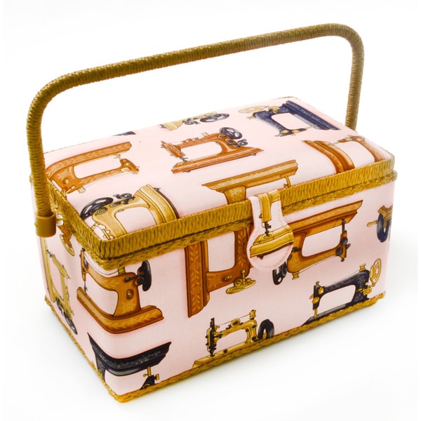 Shop Dritz St. Jane Medium Rectangle Sewing Basket Free Shipping On