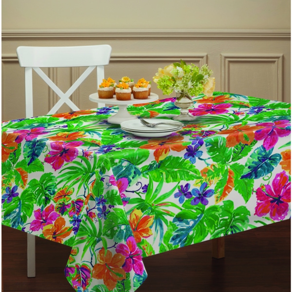Shop Summer Paradise Indoor/ outdoor Table Cloth Free Shipping On