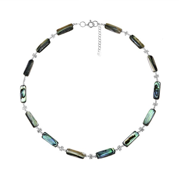 Shop Handmade Exotic Abalone Karen Hill Tribe and .925 Silver Necklace ...