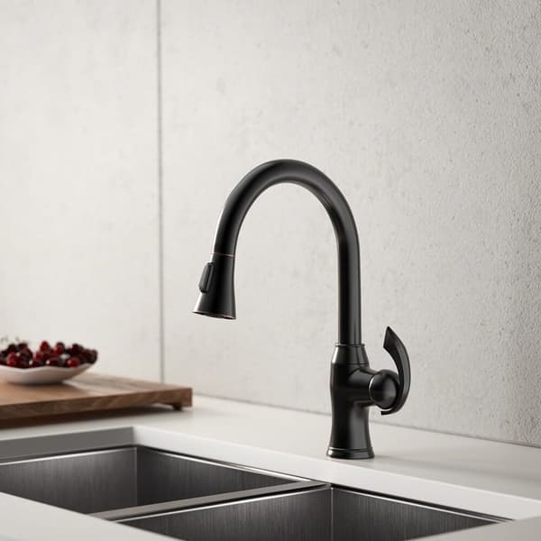 Shop Sir Faucet 772 Single Lever Handle Pull Down Kitchen Faucet