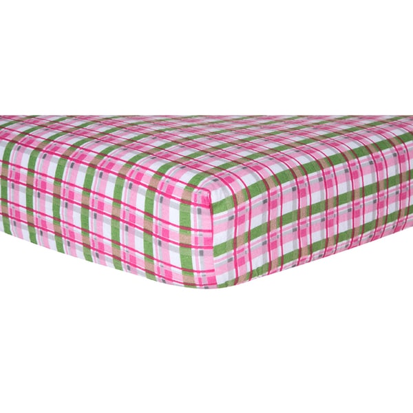 flannel crib sheet set