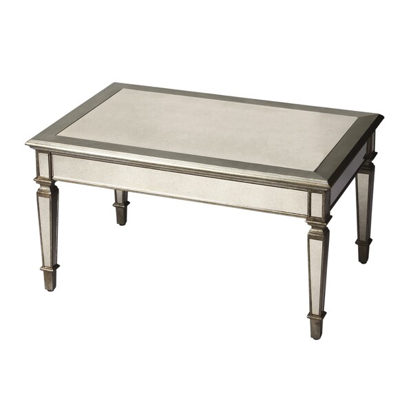 Shop Handmade Antique Finish Mirrored Cocktail Table (China) Free