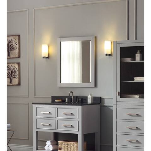 Avanity 24 in. Wall Mirror in White or Chilled Gray - 24"W x 30"H