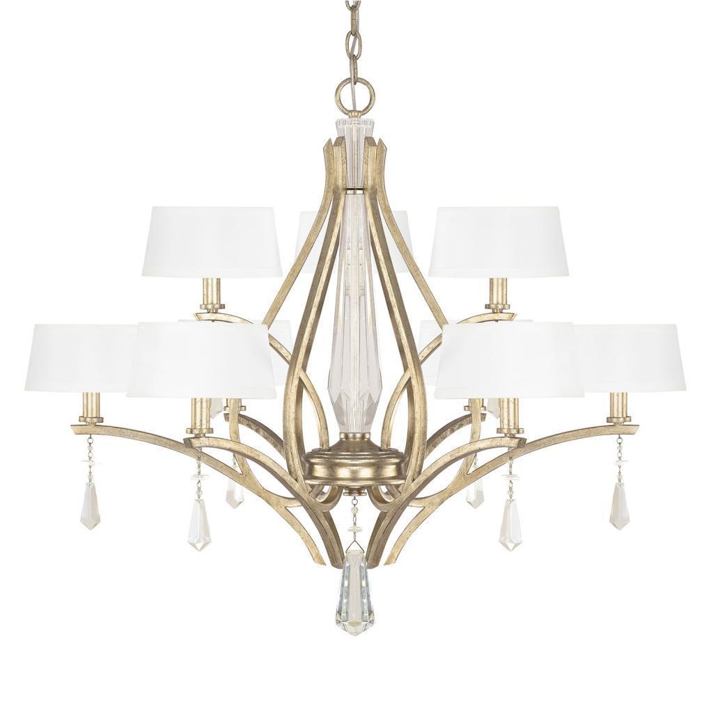 Margo 9-light Winter Gold Dual Chandelier - Chandeliers For Bedrooms by Overstock.com