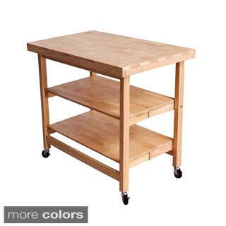Oasis Concepts All-wood Extra Large Folding Kitchen Island ...