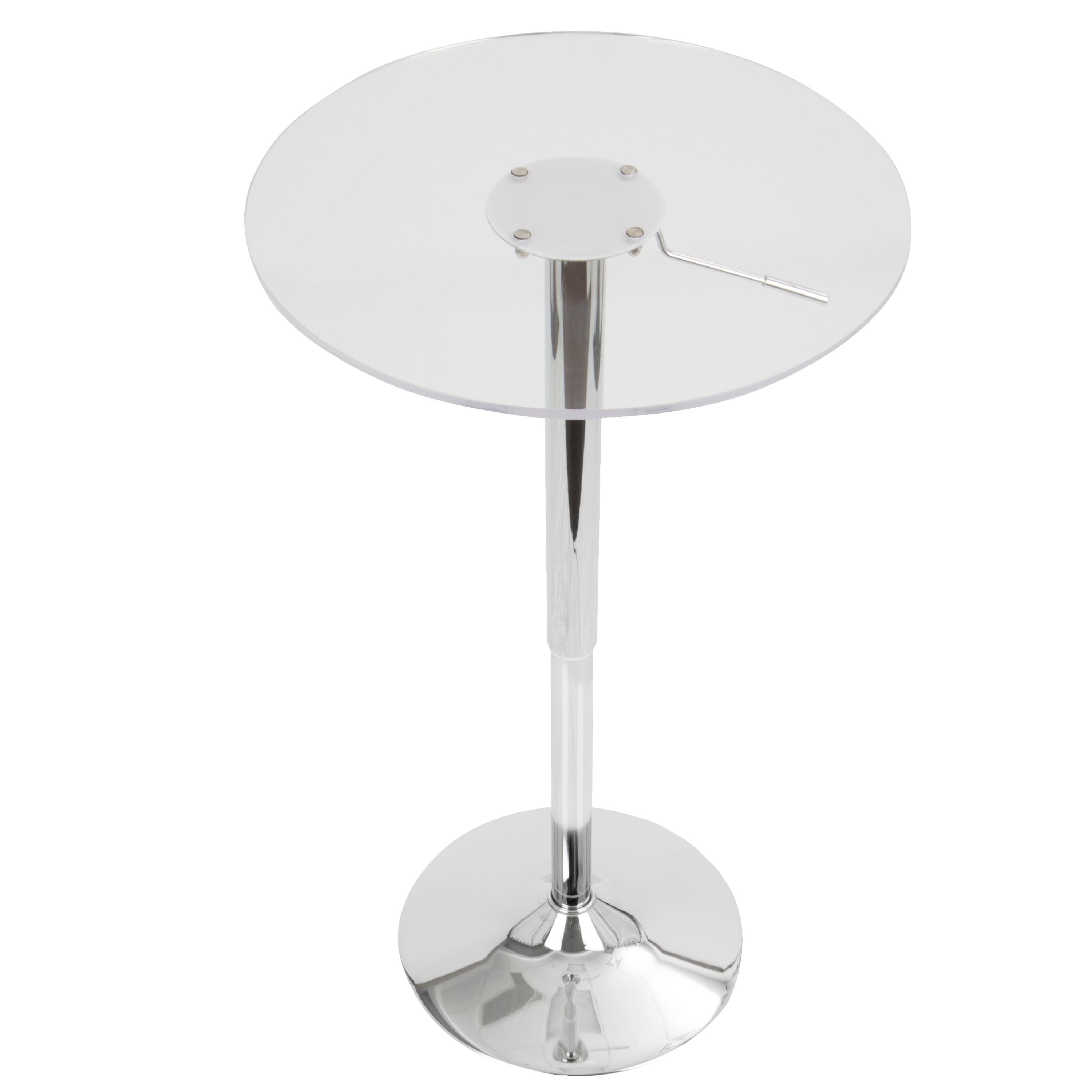 clear acrylic high top table