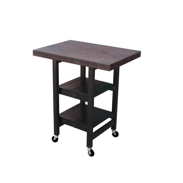 Oasis Concepts Textured Rectangular Folding Kitchen Island Rectangular Folding Kitchen Island