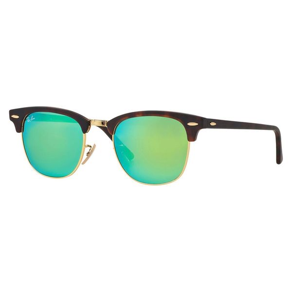 Shop Ray-Ban Unisex 'Clubmaster RB3016 114519' Round Sunglasses - Free ...