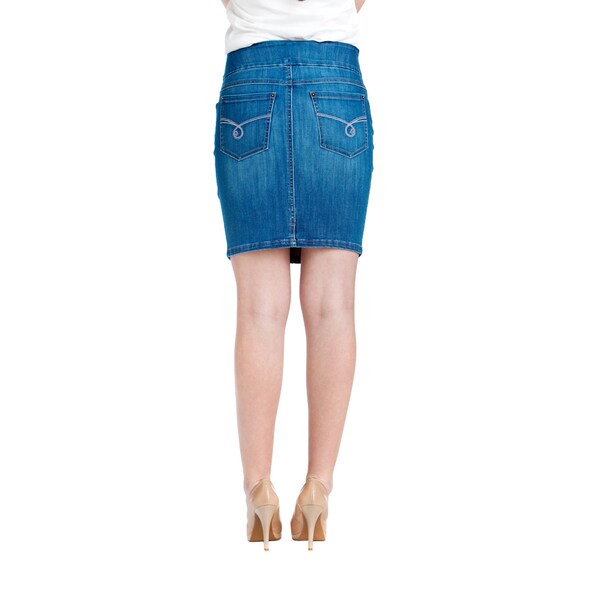 denim skirt pencil cut
