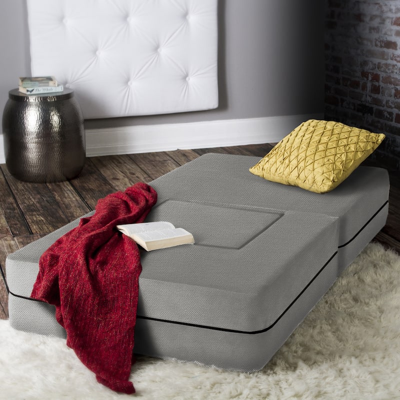 Jaxx Zipline Convertible Sleeper Chair and Ottoman/ Twin-size Bed