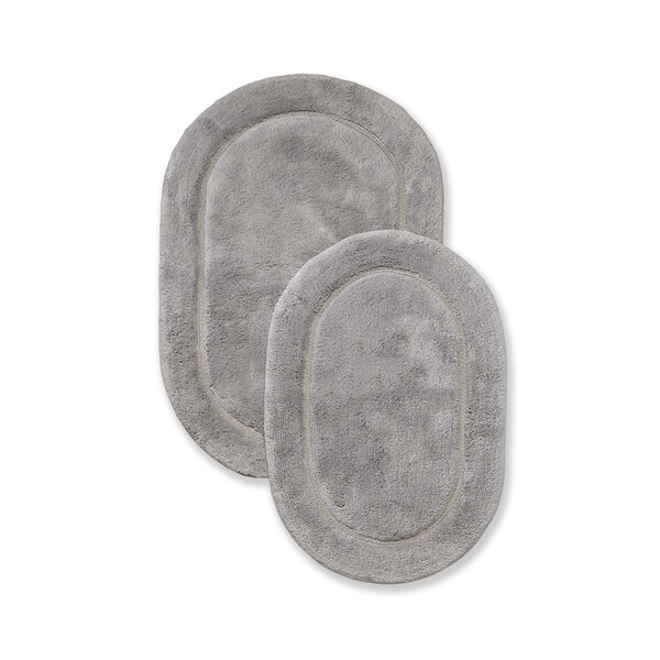 oval bath mat set