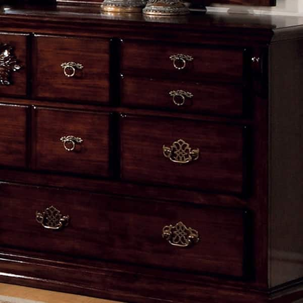 Shop Furniture Of America Weston Pine 2 Piece Dresser And Mirror