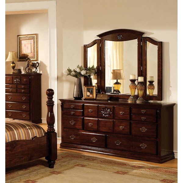 Shop Furniture of America Weston Pine 2-piece Dresser and ...