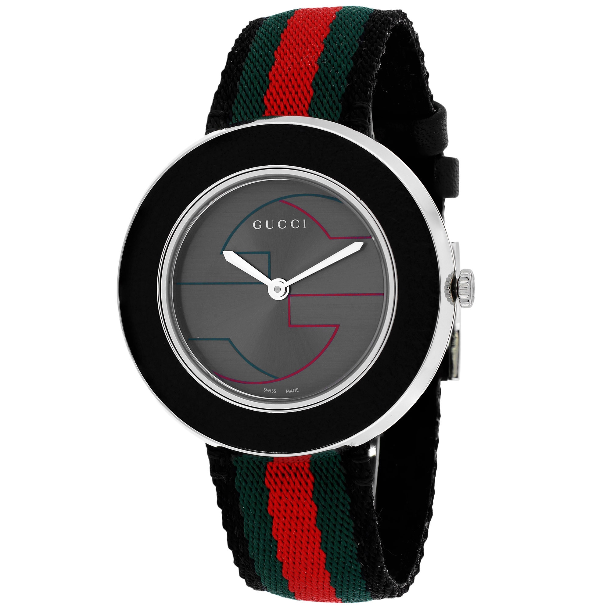 black and red gucci watch