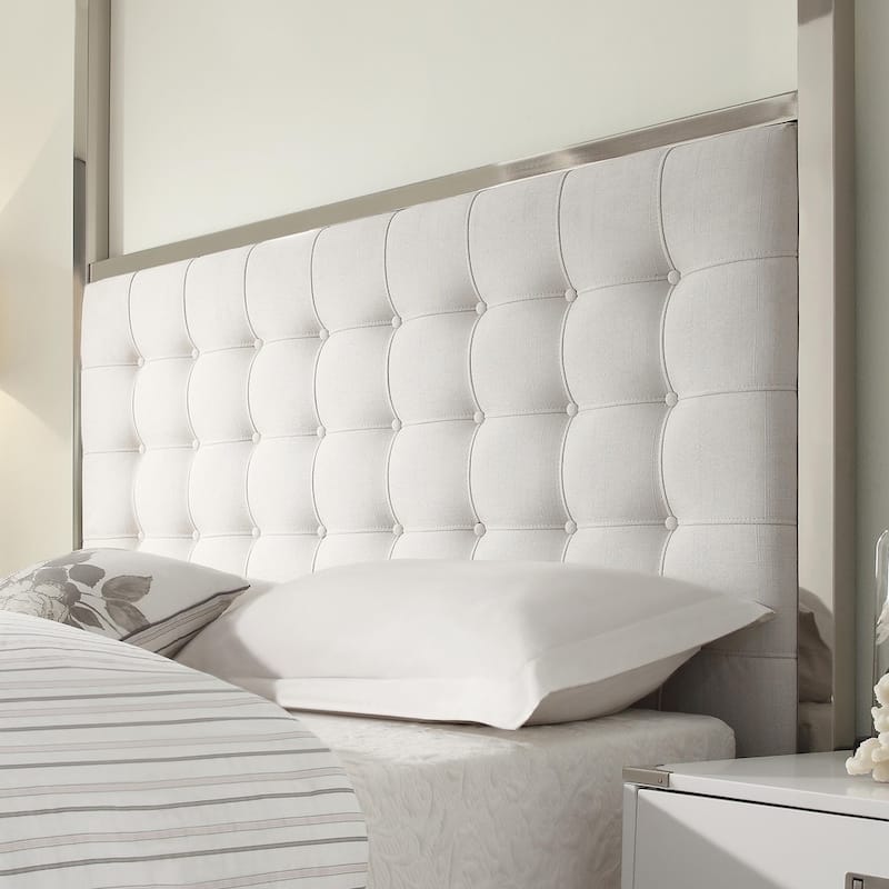 Solivita King-size Canopy Chrome Metal Poster Bed by iNSPIRE Q Bold
