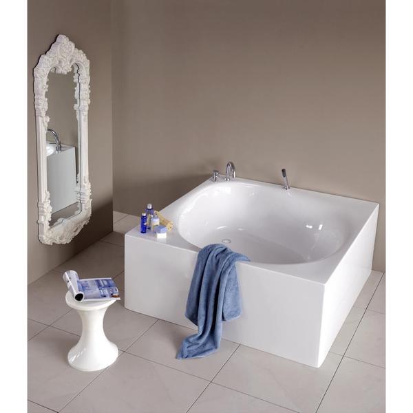 Aquatica Liquid Space Freestanding Acrylic Bathtub - 55 in. L X 55 in. W X 23 in. H