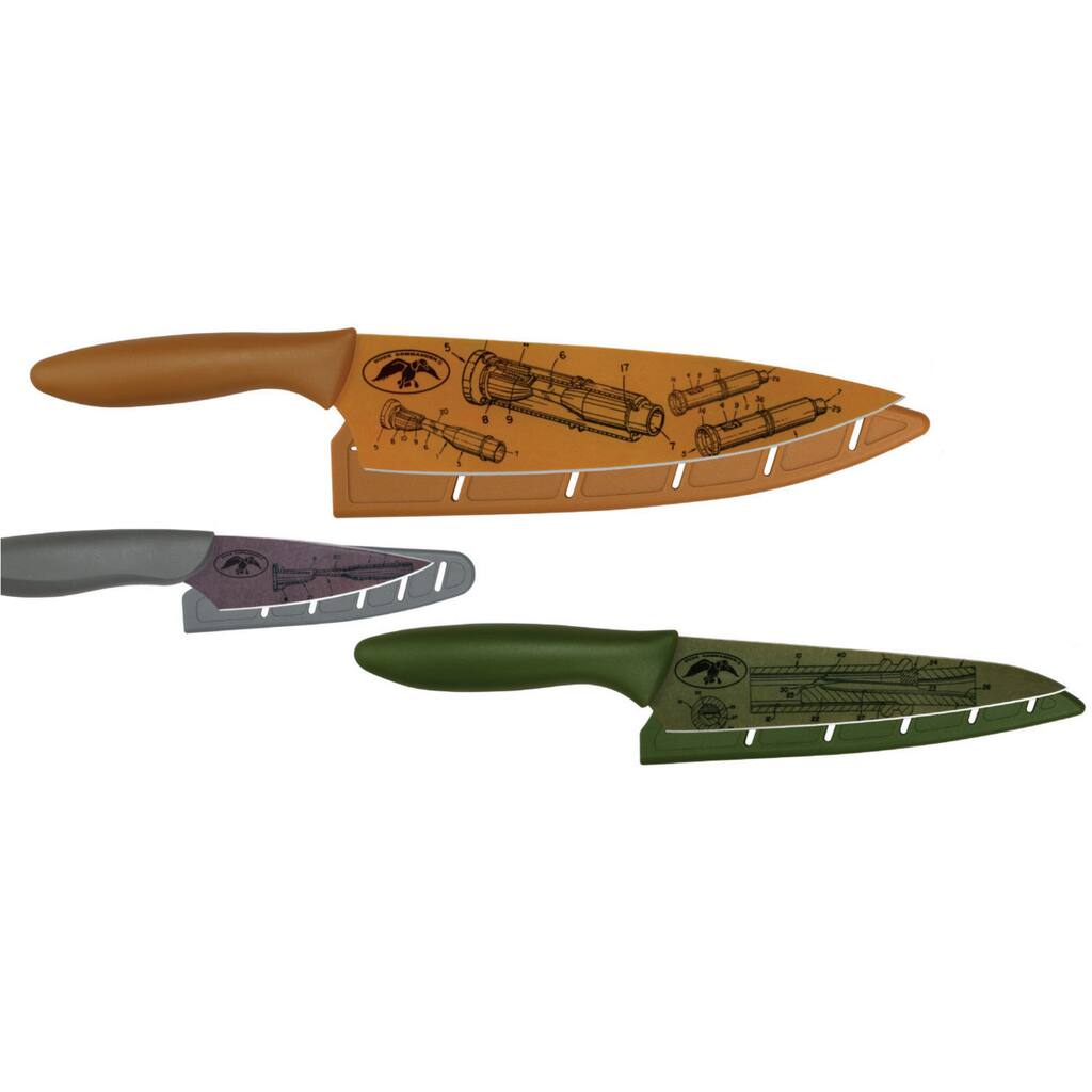 Duck Commander 3-Piece Pure Komachi Knife Set with Duck Call Technical Drawings