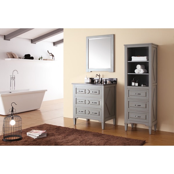 Shop Avanity Kelly 30'' Grey Blue Vanity Combo - Free ...