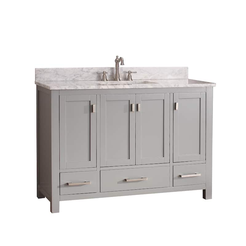 Avanity Modero 49-inch Vanity Combo in Chilled Grey with Top and Sink