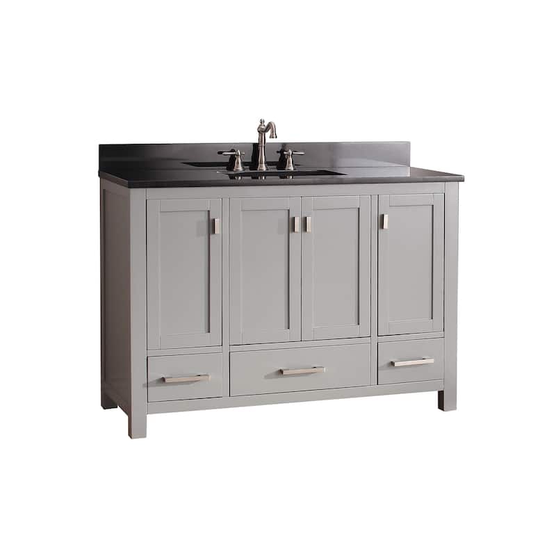 Avanity Modero 49-inch Vanity Combo in Chilled Grey with Top and Sink
