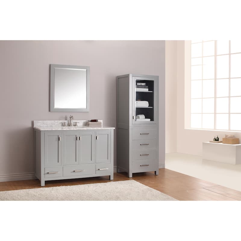 Avanity Modero 49-inch Vanity Combo in Chilled Grey with Top and Sink