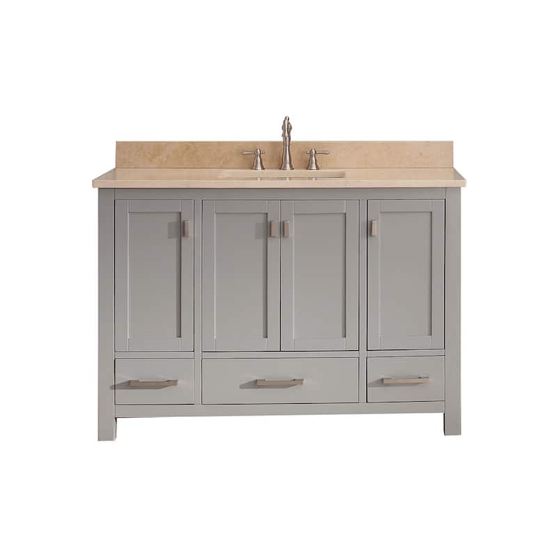 Avanity Modero 49-inch Vanity Combo in Chilled Grey with Top and Sink