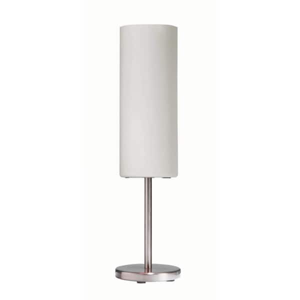 Single-light Satin Chrome Table Lamp