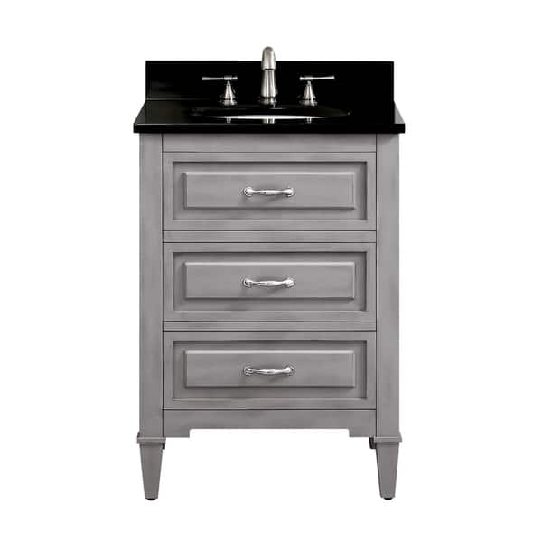 Shop Avanity Kelly 24 Inch Vanity Combo In Grayish Blue With Top And Sink Overstock 9378796 Carrara White Marble Top