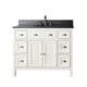 preview thumbnail 5 of 11, Avanity Hamilton French White 42-inch Vanity Combo with Top and Sink Black Granite