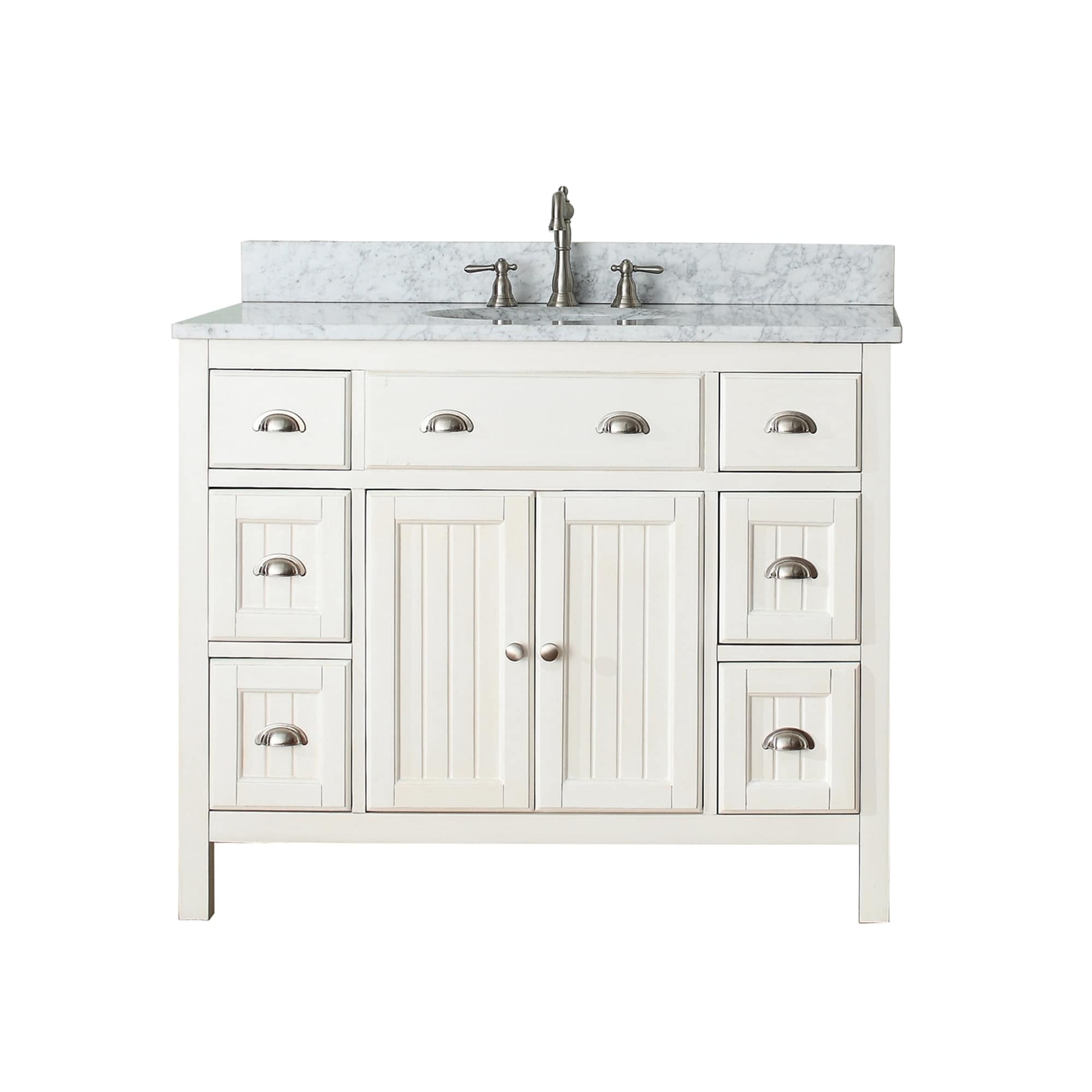 Shop Avanity Hamilton French White 42 Inch Vanity Combo With Top And Sink Overstock 9378831 Black Granite