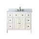 preview thumbnail 4 of 11, Avanity Hamilton French White 42-inch Vanity Combo with Top and Sink Carrara White Marble