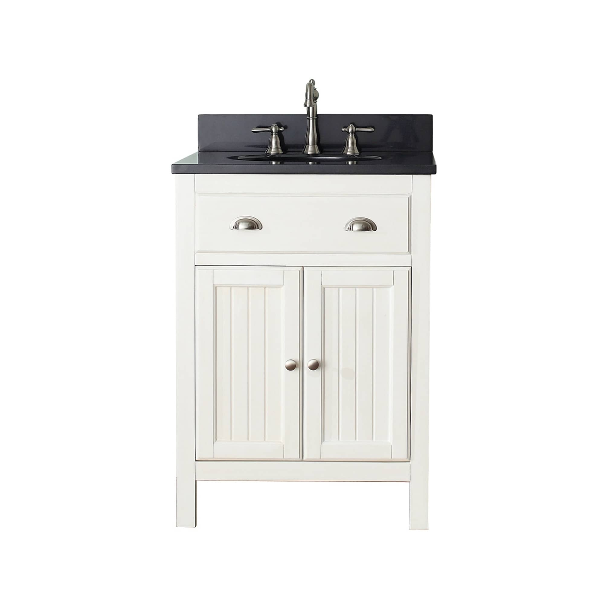 Shop Avanity Hamilton French White 24 Inch Vanity Combo With Top And Sink Overstock 9378840