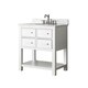 preview thumbnail 5 of 8, Avanity Brooks 31-inch White Vanity Combo with Top and Sink